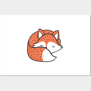 Orange Fox Posters and Art